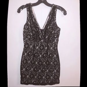 Black Lace Mini Dress